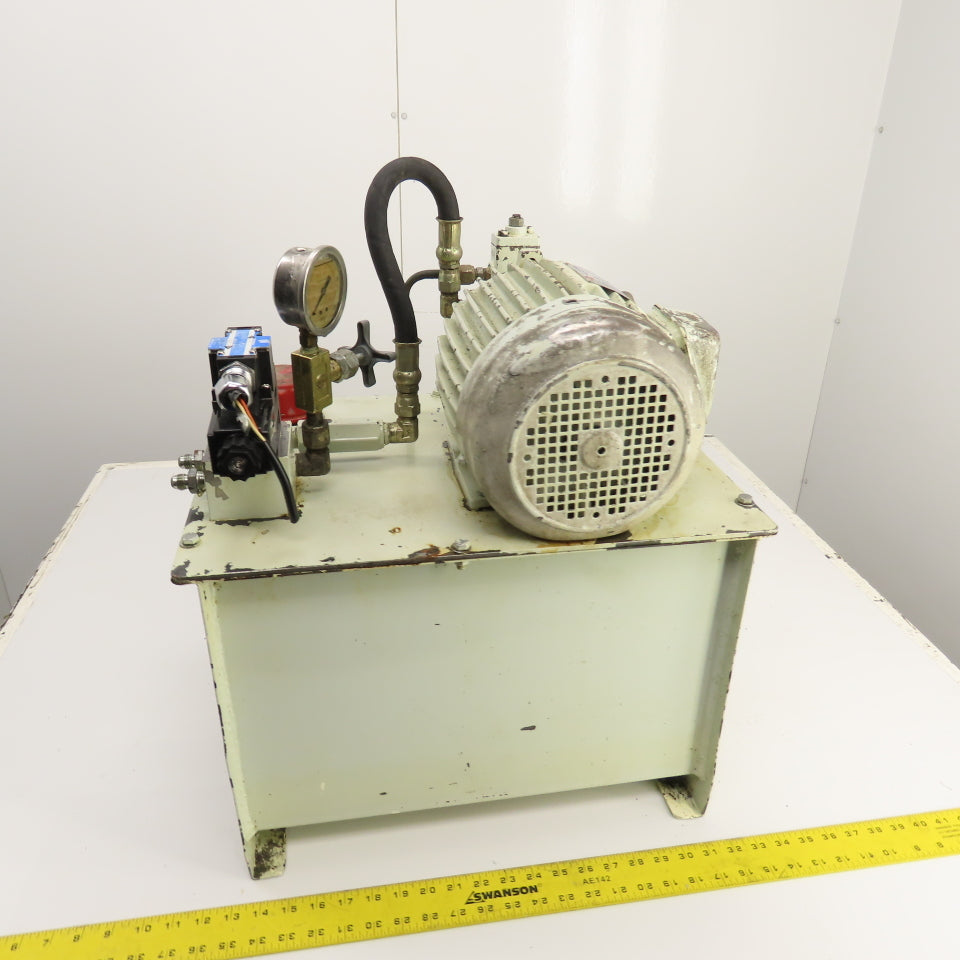 Shic Hyun Ealy VVP-VB1/F20A3 2HP 10USG Variable Vane Hydraulic Power Unit 220V