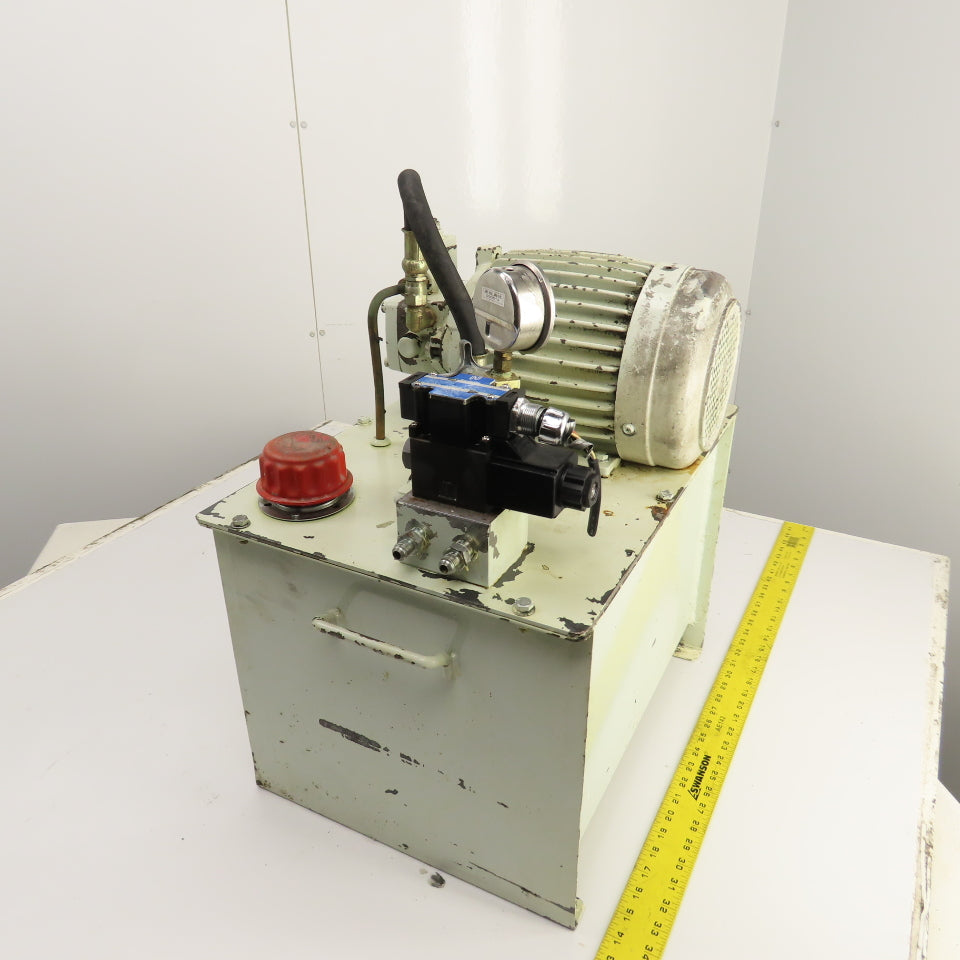 Shic Hyun Ealy VVP-VB1/F20A3 2HP 10USG Variable Vane Hydraulic Power Unit 220V