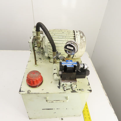 Shic Hyun Ealy VVP-VB1/F20A3 2HP 10USG Variable Vane Hydraulic Power Unit 220V