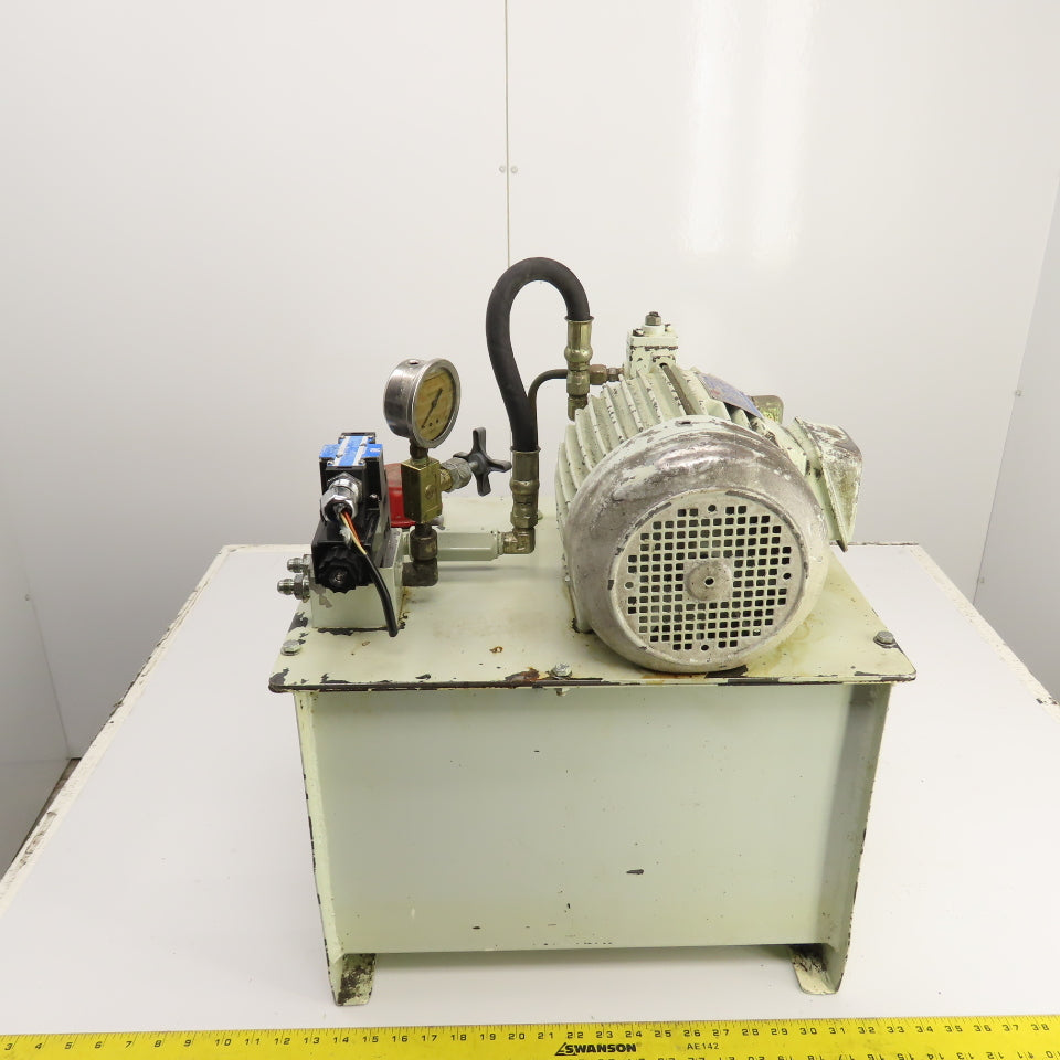 Shic Hyun Ealy VVP-VB1/F20A3 2HP 10USG Variable Vane Hydraulic Power Unit 220V