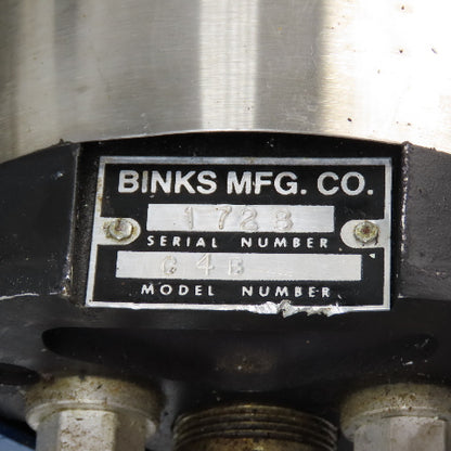 Binks Comet C4B Pneumatic B-Section Fluid Piston Transfer Pump 4"