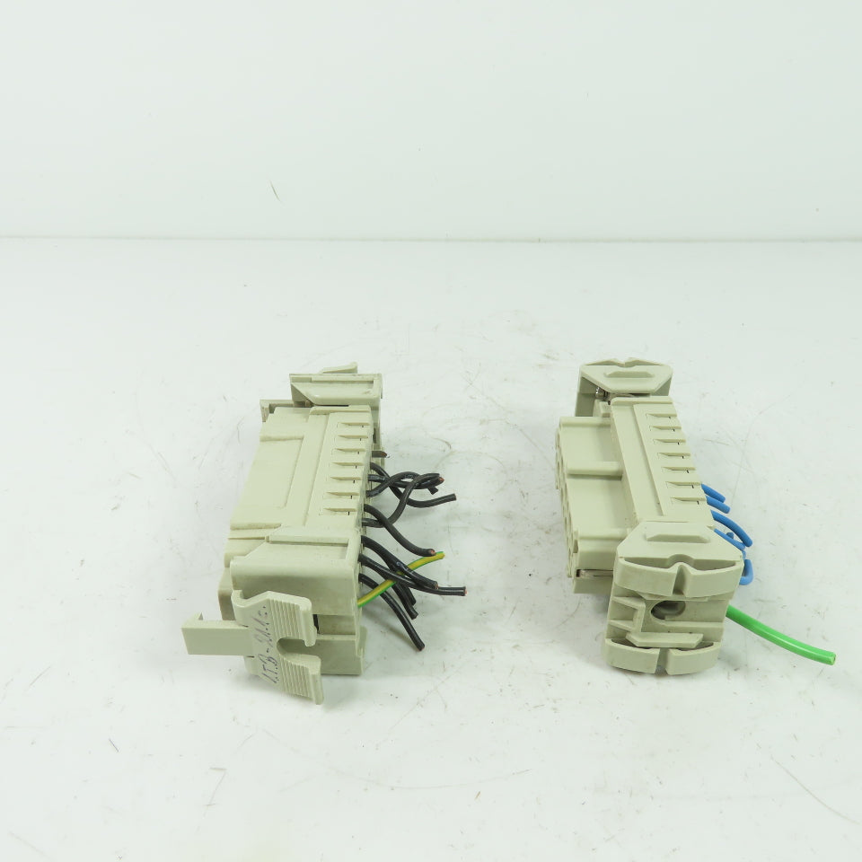 Harting 16E-F / 16E-M 16-Pos. Connector Plug Receptacle Female/Male 600V 16A 6kV