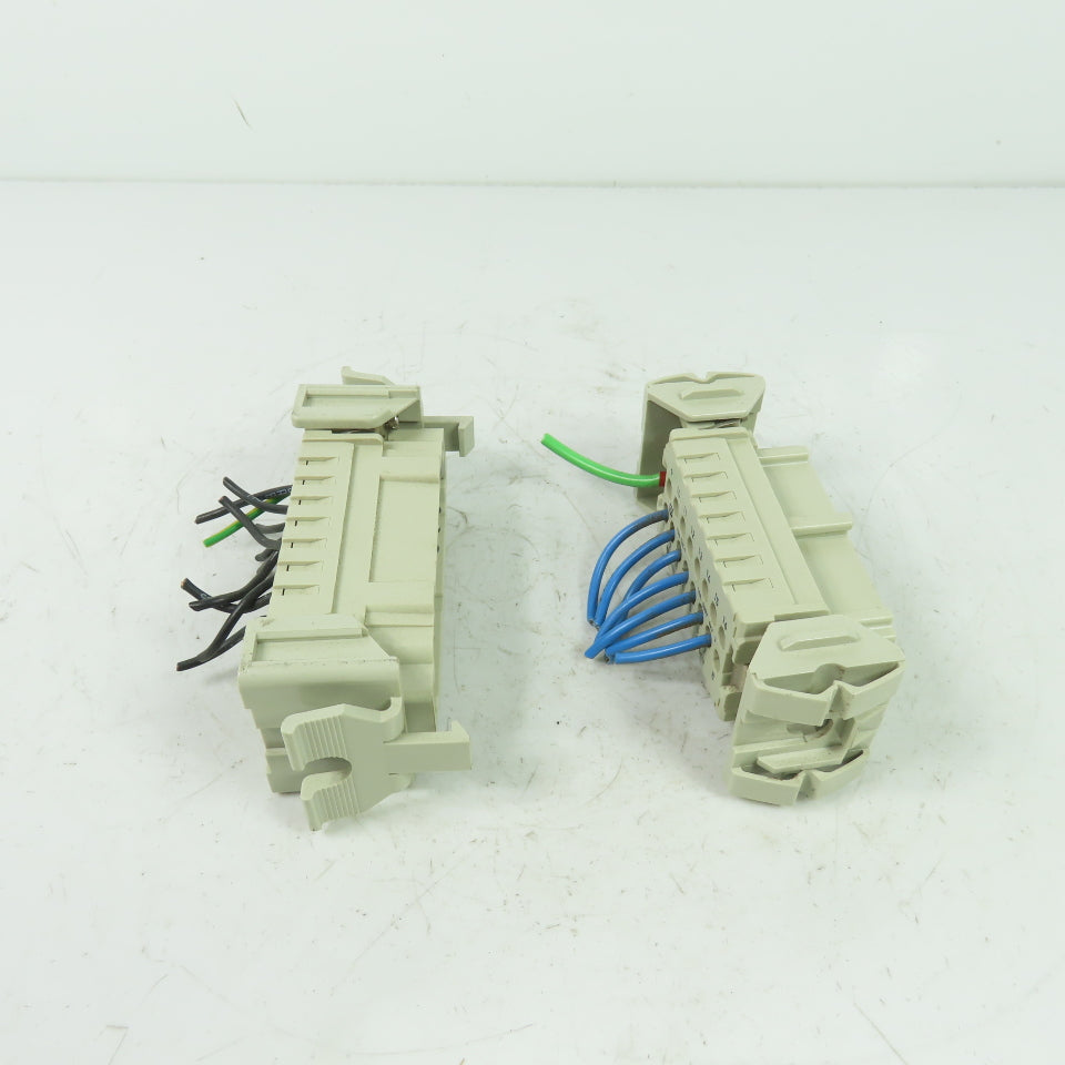 Harting 16E-F / 16E-M 16-Pos. Connector Plug Receptacle Female/Male 600V 16A 6kV
