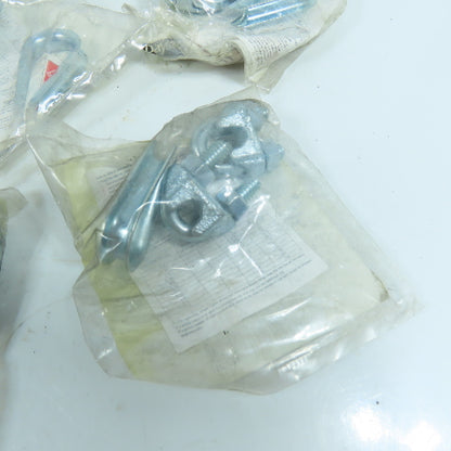 Dayton 1DKK6A Wire Rope U-Bolt Clip & Thimble Kit For 1/4" Rope Lot Of 12