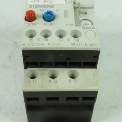 Siemens 3RU1116-1JB1 Overload Relay 7-10A 600VAC