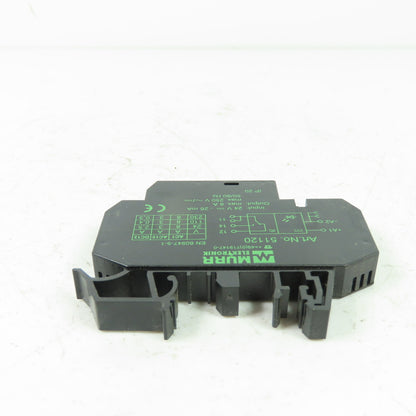 Murr elektronik 51120 Output Relay 24V 26mA Input 250V 8A 50/60Hz Output