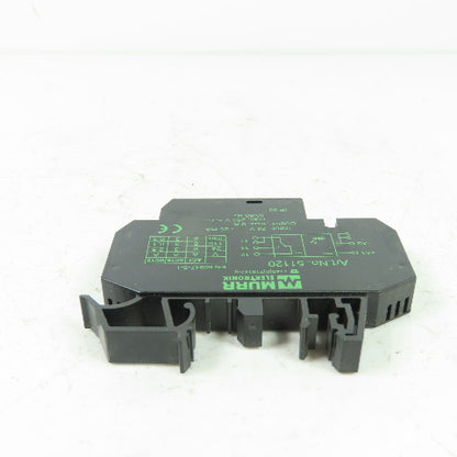 Murr elektronik 51120 Output Relay 24V 26mA Input 250V 8A 50/60Hz Output