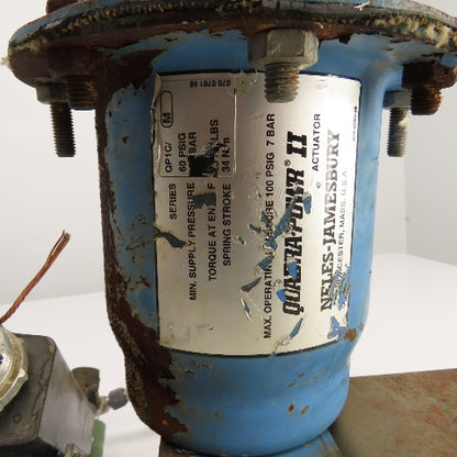 Metso 2.5" Stainless Steel Air Actuated Valve 360PSI Max W/ Indicator Tested