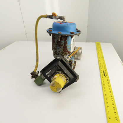 Metso 2.5" Stainless Steel Air Actuated Valve 360PSI Max W/ Indicator Tested
