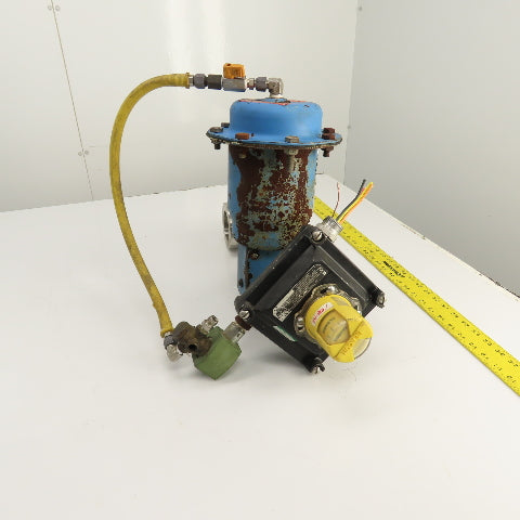 Metso 2.5" Stainless Steel Air Actuated Valve 360PSI Max W/ Indicator Tested