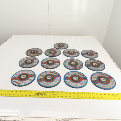 CGW A24RBF 7" x 1/4 x 7/8" Depressed Center Metal Grinding Wheels 8500RPM Lot/13