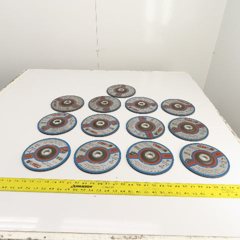 CGW A24RBF 7" x 1/4 x 7/8" Depressed Center Metal Grinding Wheels 8500RPM Lot/13