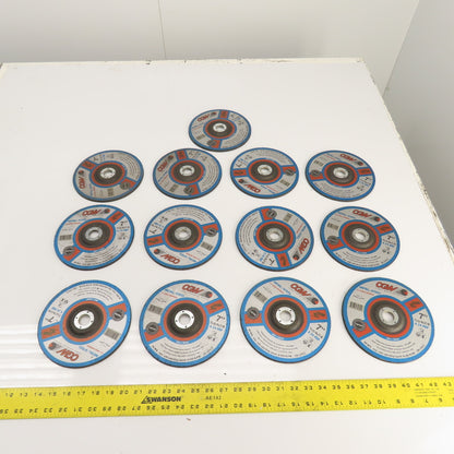 CGW A24RBF 7" x 1/4 x 7/8" Depressed Center Metal Grinding Wheels 8500RPM Lot/13
