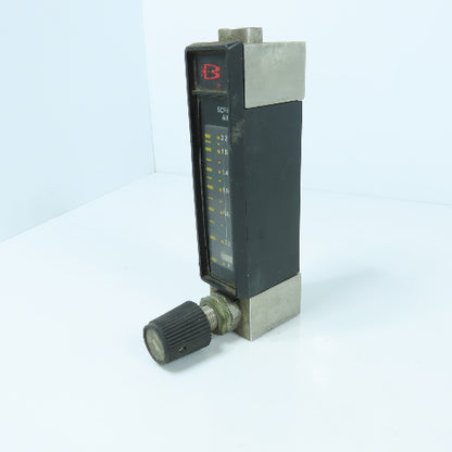 Brooks Instrument 3750-6A1A1AA AR-MITE37 Purge Flowmeter 0.2-2.2 SCFH Air