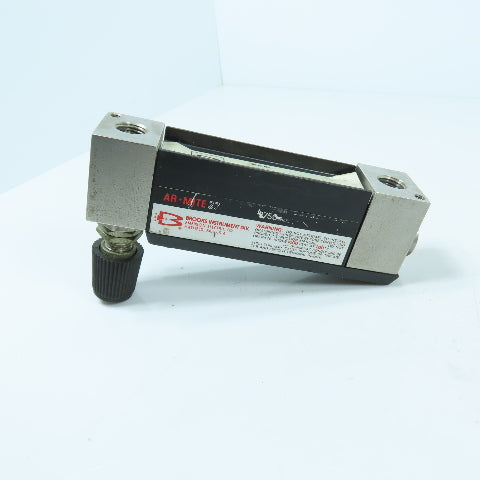 Brooks Instrument 3750-6A1A1AA AR-MITE37 Purge Flowmeter 0.2-2.2 SCFH Air