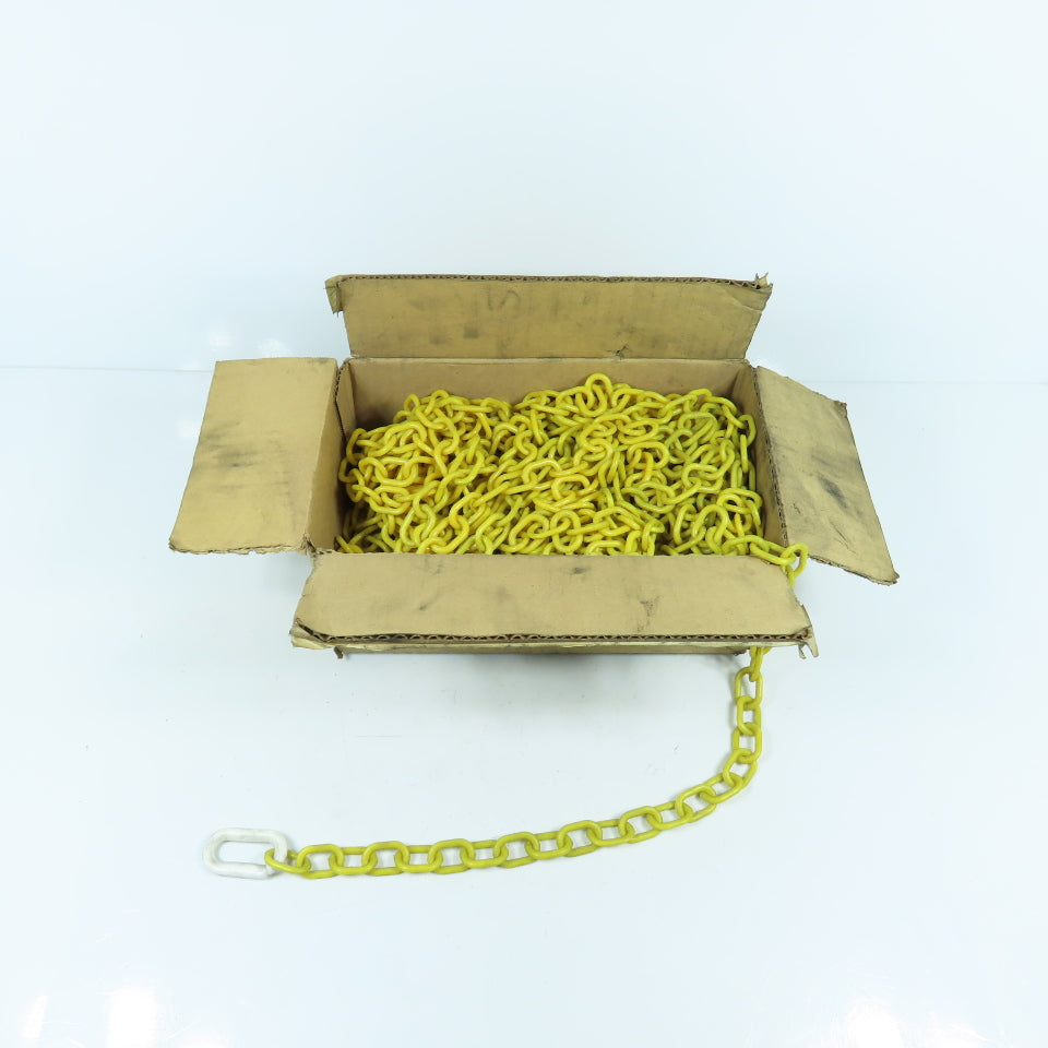 McMasterCarr 10002-100 #3 1" Bulk Yellow Plastic Chain 100' Long