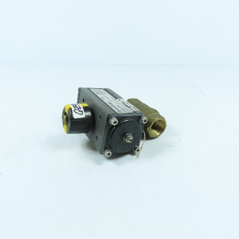 DyneQuip DynaMatic AP0303DA 6CX04 1/2" Air Actuated Brass Ball Valve 140PSI Max