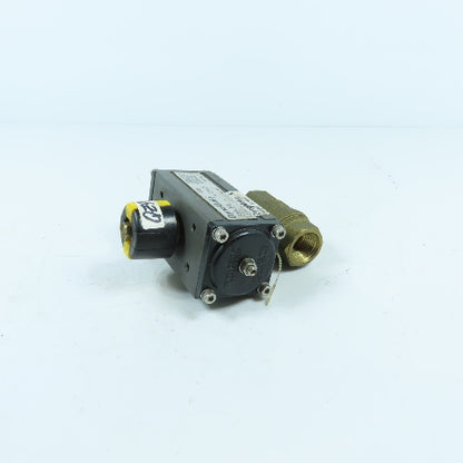 DyneQuip DynaMatic AP0303DA 6CX04 1/2" Air Actuated Brass Ball Valve 140PSI Max