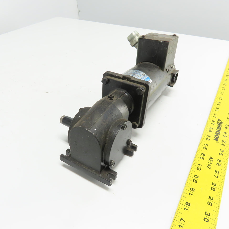Leeson CM34D25NZ33B 1/4HP Permanent Magnet DC Gear Motor 180V 62RPM 40:1 Ratio