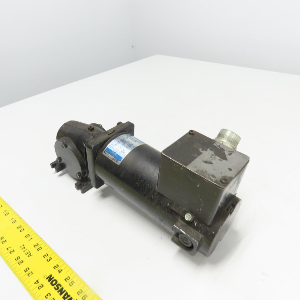 Leeson CM34D25NZ33B 1/4HP Permanent Magnet DC Gear Motor 180V 62RPM 40:1 Ratio
