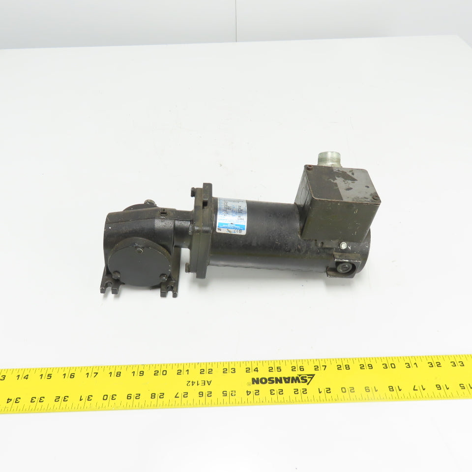 Leeson CM34D25NZ33B 1/4HP Permanent Magnet DC Gear Motor 180V 62RPM 40:1 Ratio