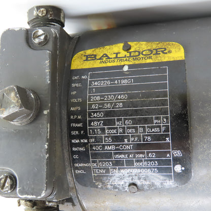 Gusher 2P3-SHORT 0.1HP Vertical End Suction Pump 230/460V 3PH #6055-R Tested