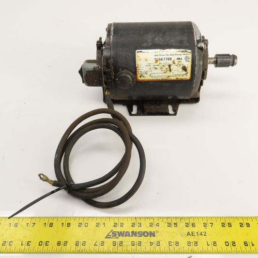Dayton 6K778B 1/3HP Electric Fan & Blower Motor 115V 1PH 1725RPM 48Y Frame 1/2"