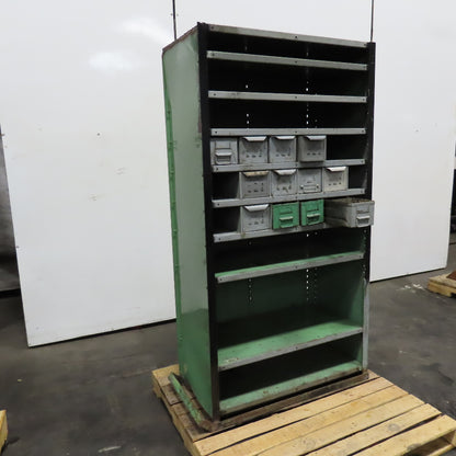 Lyon 37" x 18" x 72" Steel Modular Shelf Storage Drawer Cabinet 9 Shelf 12 Tote