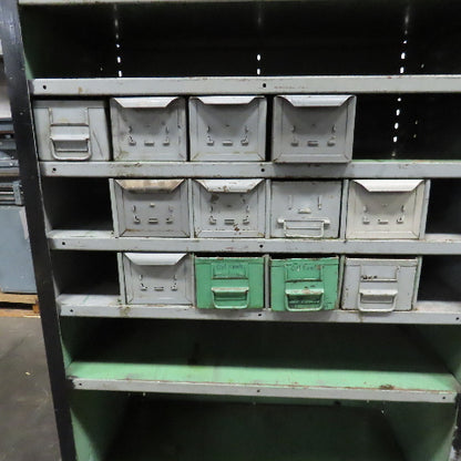 Lyon 37" x 18" x 72" Steel Modular Shelf Storage Drawer Cabinet 9 Shelf 12 Tote