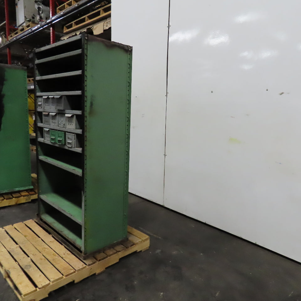 Lyon 37" x 18" x 72" Steel Modular Shelf Storage Drawer Cabinet 9 Shelf 12 Tote