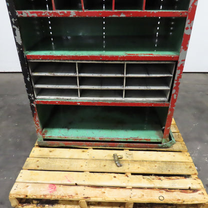 Lyon 37" x 18" x 69" Steel Modular Shelf Storage Drawer Cabinet 8 Shelf 13 Tote