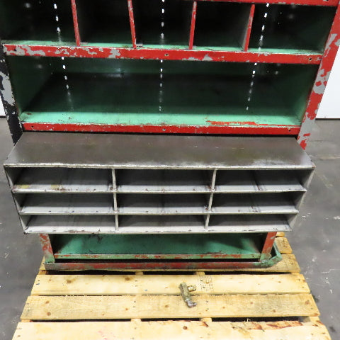 Lyon 37" x 18" x 69" Steel Modular Shelf Storage Drawer Cabinet 8 Shelf 13 Tote