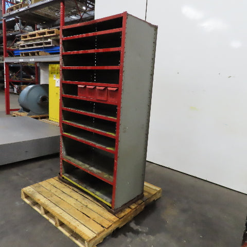 Lyon 37" x 18" x 71" Steel Modular 10 Shelf Storage Drawer Cabinet 4 Tote