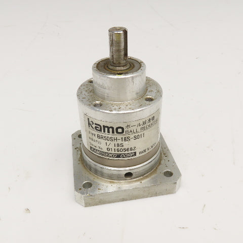 Kamo Seiko BR50SH-18S-S011 18:1 Ratio Inline Gear Reducer Gearhead 65mm Flange