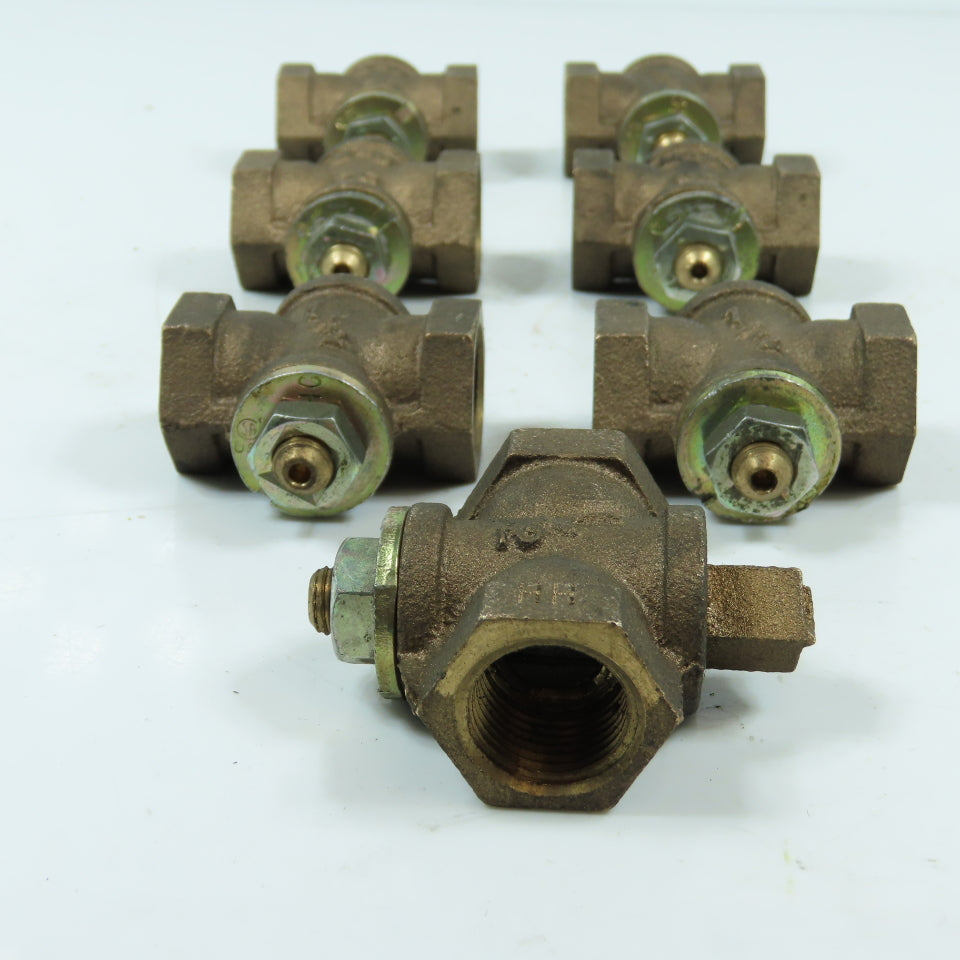 MCD 5G 1/2" NPT Gascock Ball Bronze Valve Lot of 7