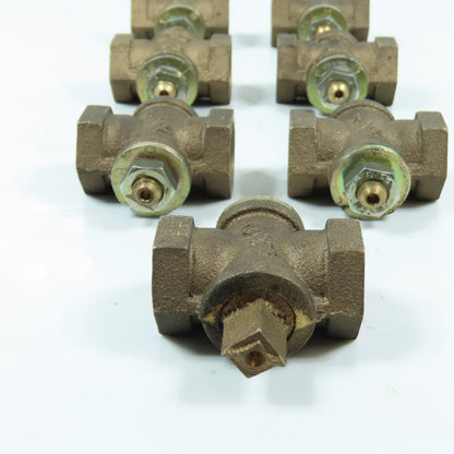 MCD 5G 1/2" NPT Gascock Ball Bronze Valve Lot of 7