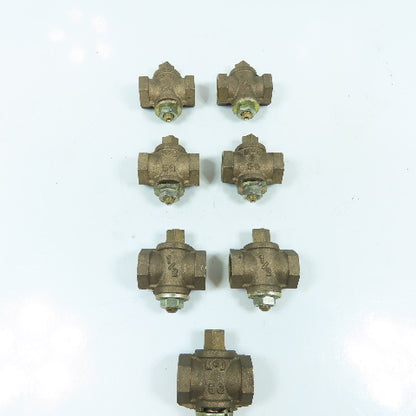 MCD 5G 1/2" NPT Gascock Ball Bronze Valve Lot of 7