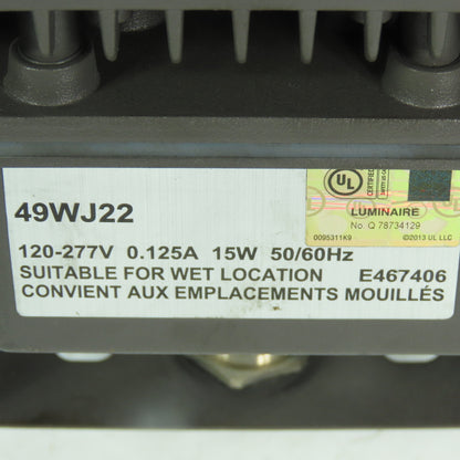 49WJ22 LED Floodlight 120-277V 0.125A 15W