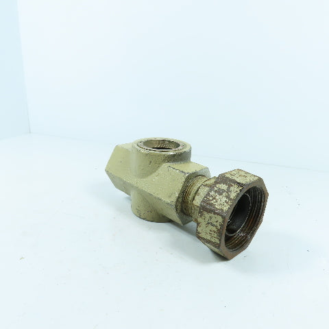 Midwest 350SS 1-1/4" NPT Stainless Sight Flow Indicator Glass 125 PSIG Max 200°