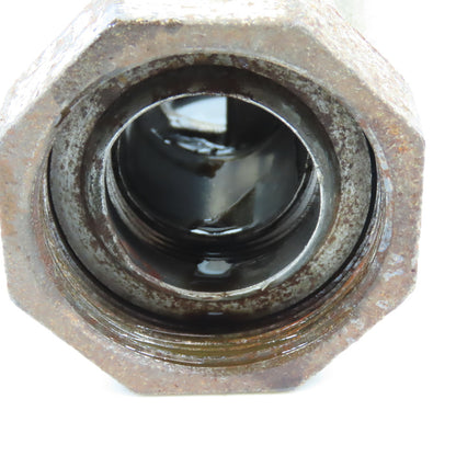 Midwest 350SS 1-1/4" NPT Stainless Sight Flow Indicator Glass 125 PSIG Max 200°