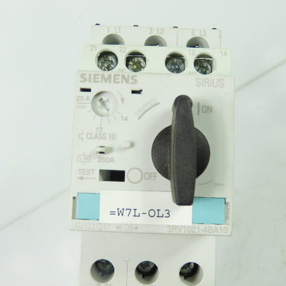 Siemens 3RT1026-1B (2) Motor Starter Contactor 24VDC Coil W/ 3RV1021-4BA10