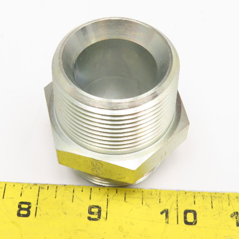 Parker 1-1/4" (-20) ORB Male x 1-1/4" Inverted Seat Male Adaptor Fitting Steel