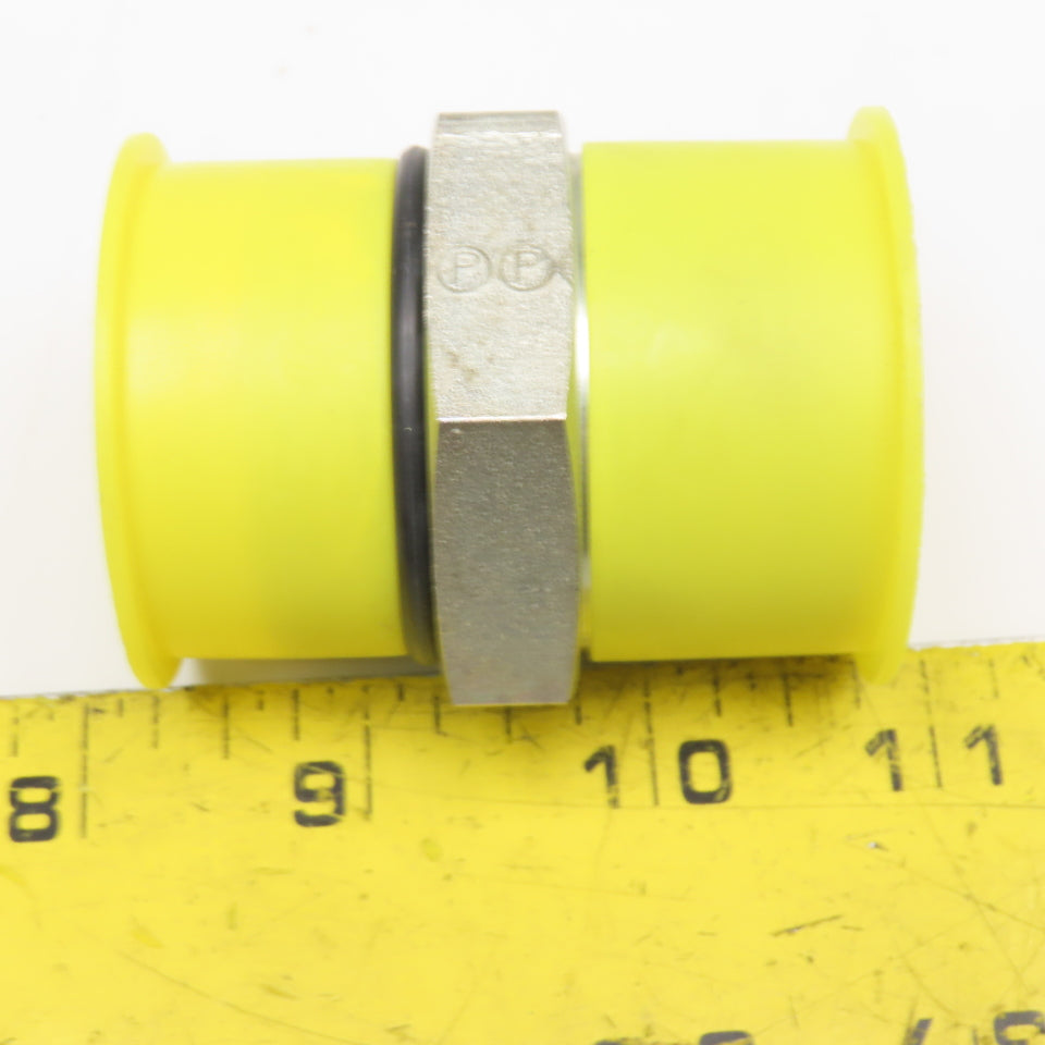 Parker 1-1/4" (-20) ORB Male x 1-1/4" Inverted Seat Male Adaptor Fitting Steel
