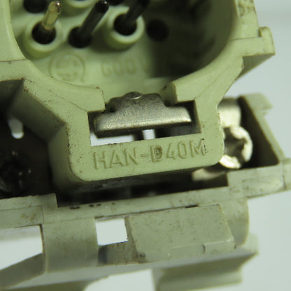 Harting HAN-D40M / HS12 40 Pos. Connector Plug Receptacle 600V Female/Male Set