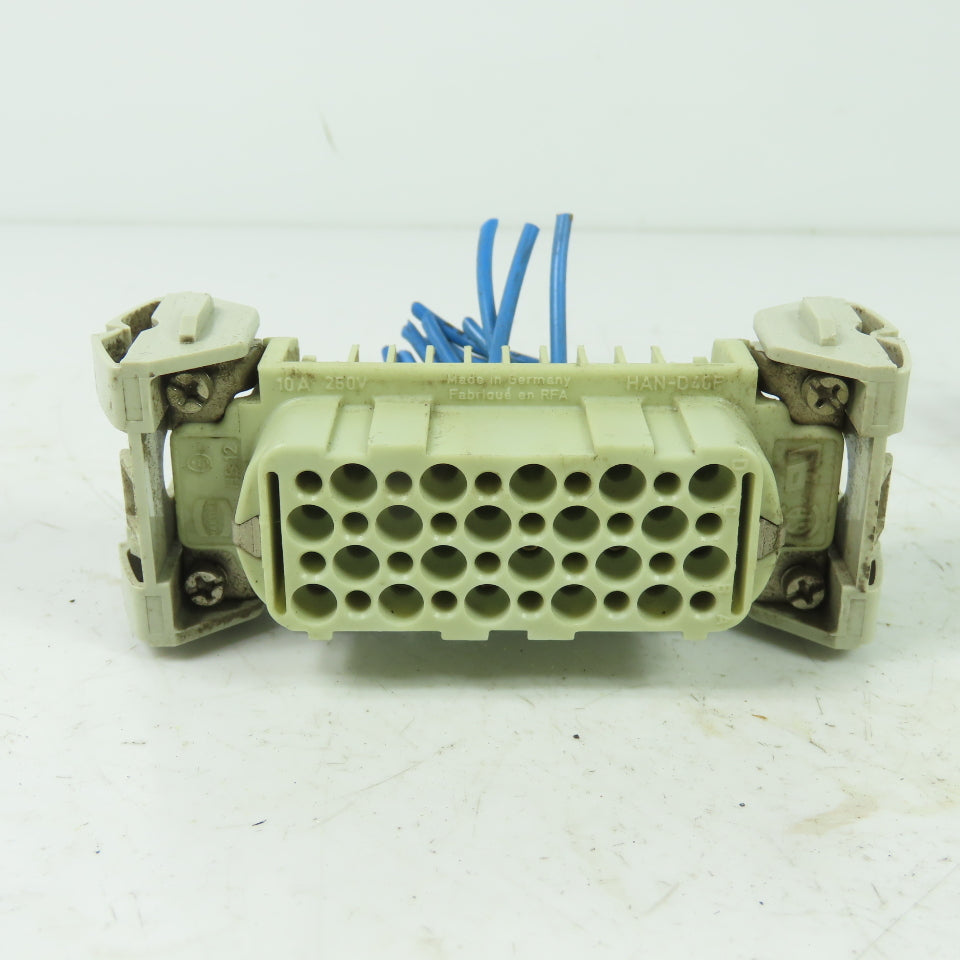 Harting HAN-D40M / HS12 40 Pos. Connector Plug Receptacle 600V Female/Male Set