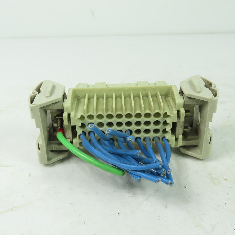 Harting HAN-D40M / HS12 40 Pos. Connector Plug Receptacle 600V Female/Male Set