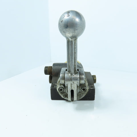 3-Postion / 4-Way Manual Pneumatic Control Valve 1/2" NPT