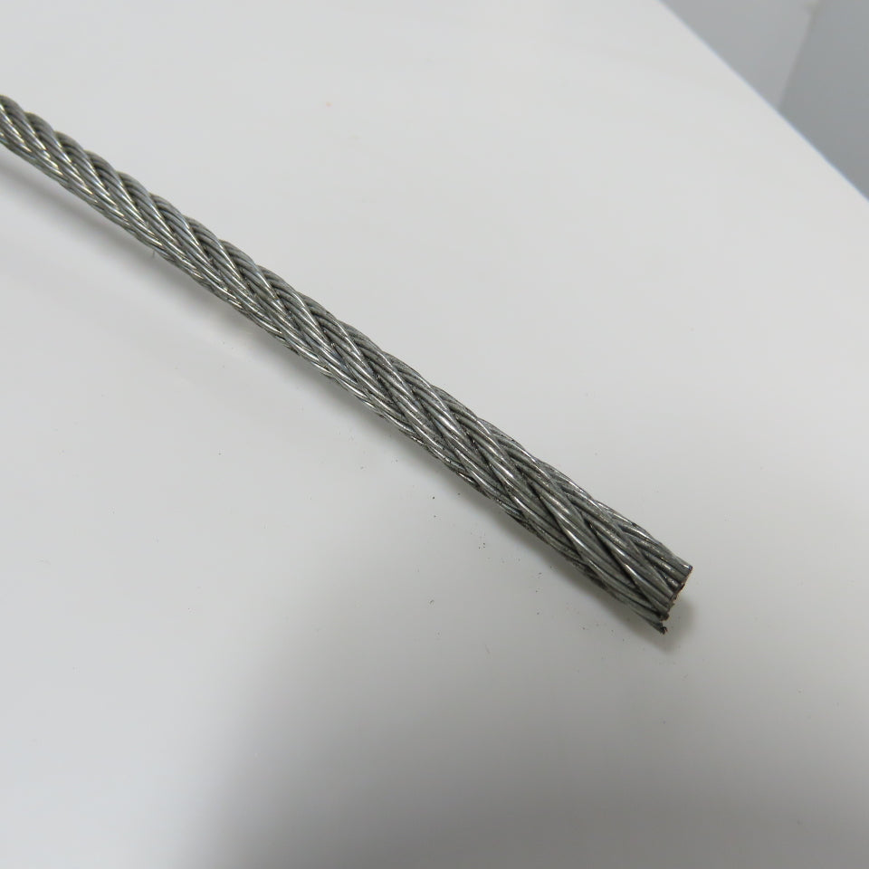 Dayton 2TAC5B Galvanized Steel Cable Rope 7 x 7 strand 1/4" 100' L