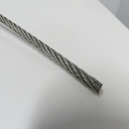 Dayton 2TAC5B Galvanized Steel Cable Rope 7 x 7 strand 1/4" 100' L
