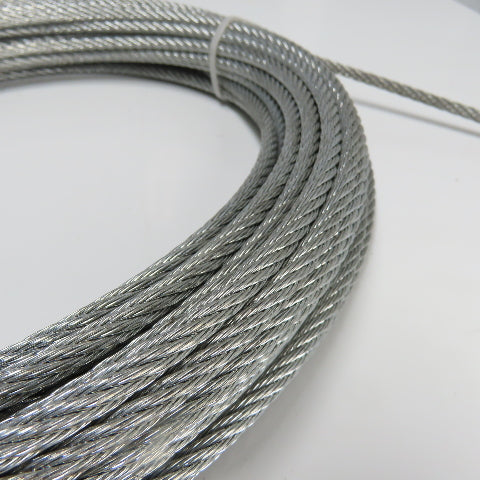 Dayton 2TAC5B Galvanized Steel Cable Rope 7 x 7 strand 1/4" 100' L